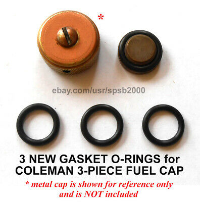 3 New Gas Cap Gasket O-rings For Coleman Fuel Filler Cap, Stove & Lantern Caps